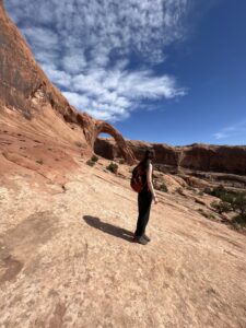 Person standing in Senic sene looking into distance